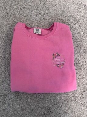 Comfort Colors Women’s Pink Ladyboss Crewneck Sweatshirt